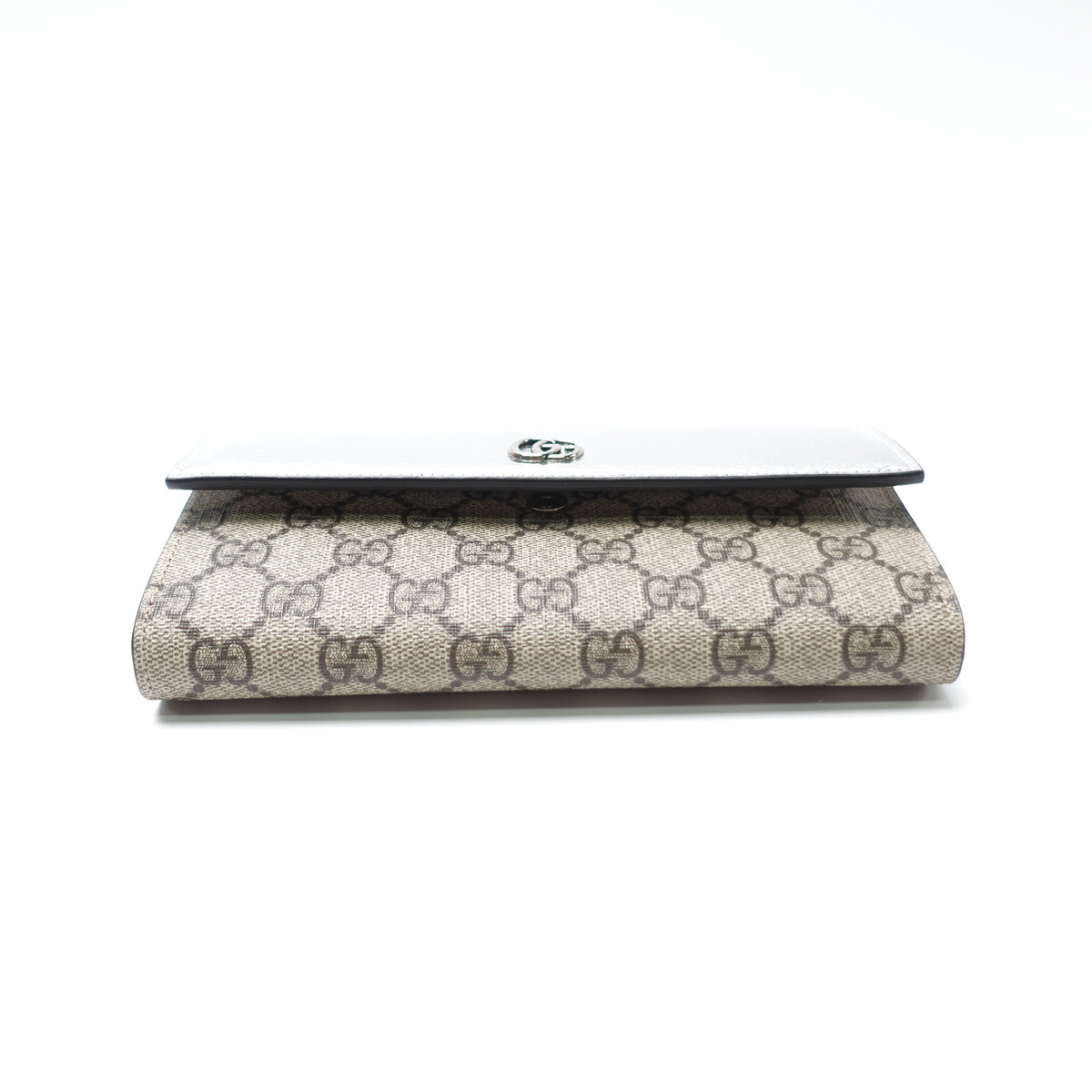 Pre-Owned Gucci GG Sliver&Brown Coated Canvas Shoulder Bag T10444401