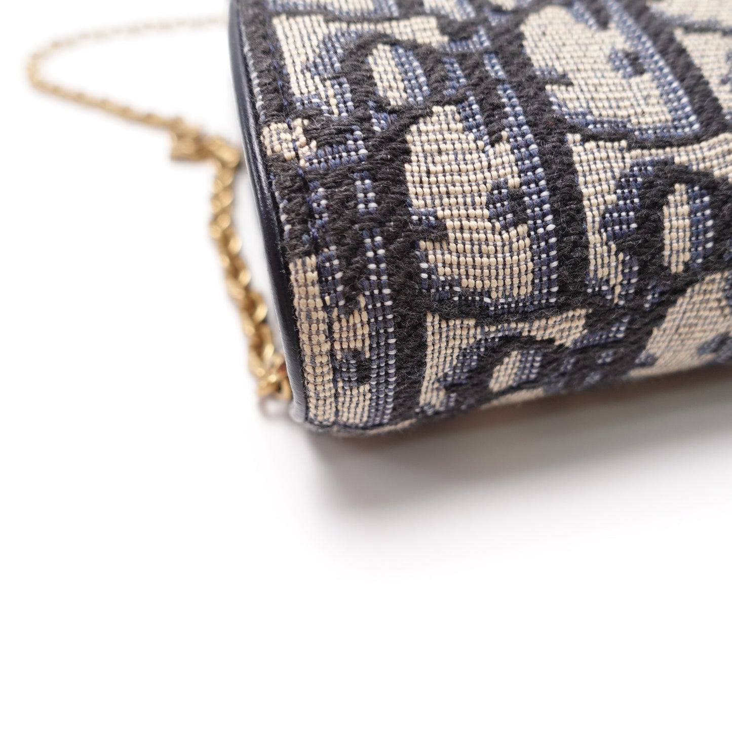 Pre-Owned Dior Saddle Woc Blue Obique Canvas Shoulder Bag T10442914