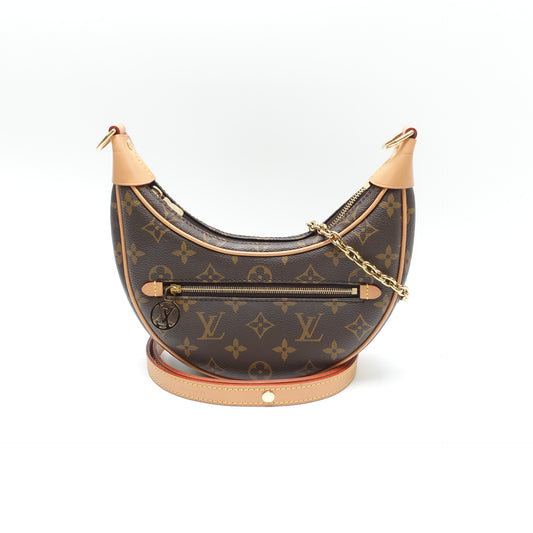 Pre-Owned Louis Vuitton Loop Brown Monogram Canvas Shoulder Bag T10443823