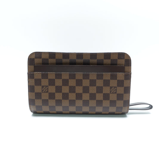 Pre-Owned Louis Vuitton Saint Louis Brown Damier Ebene Clutch T10446742