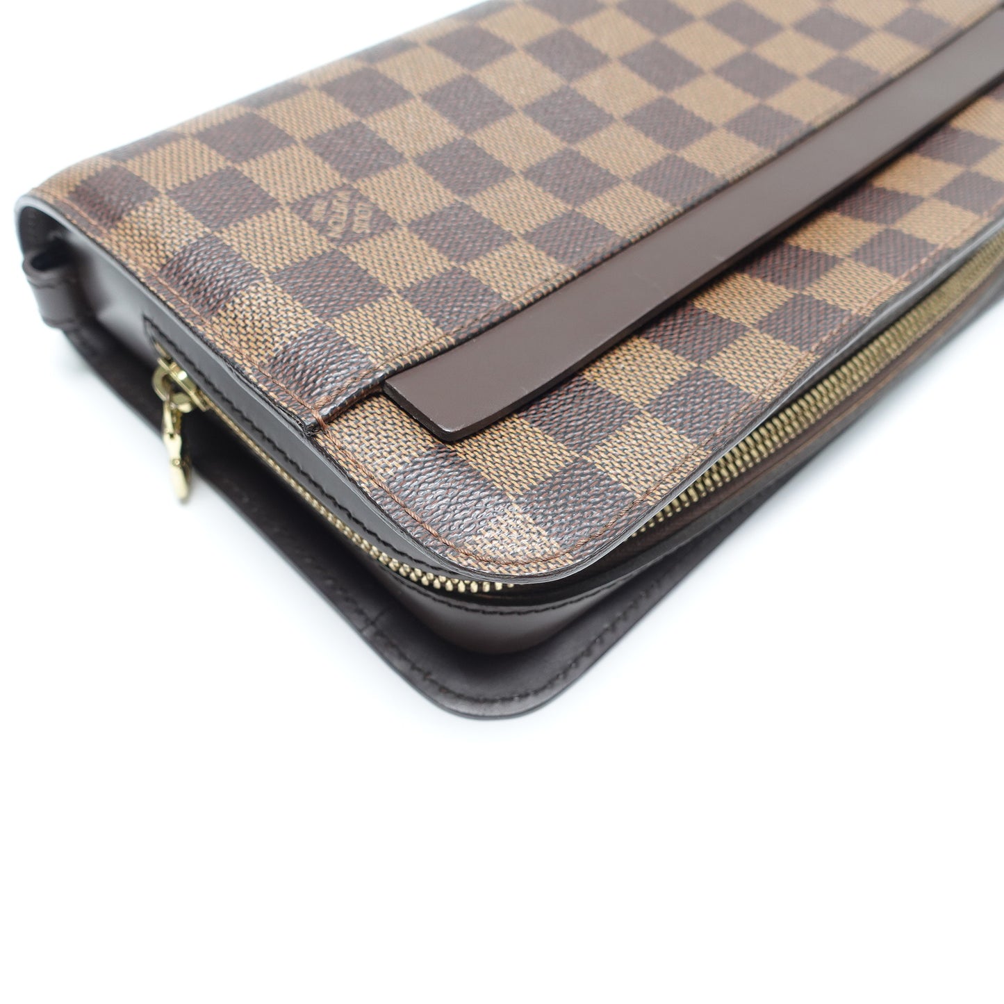 Pre-Owned Louis Vuitton Saint Louis Brown Damier Ebene Clutch T10446742