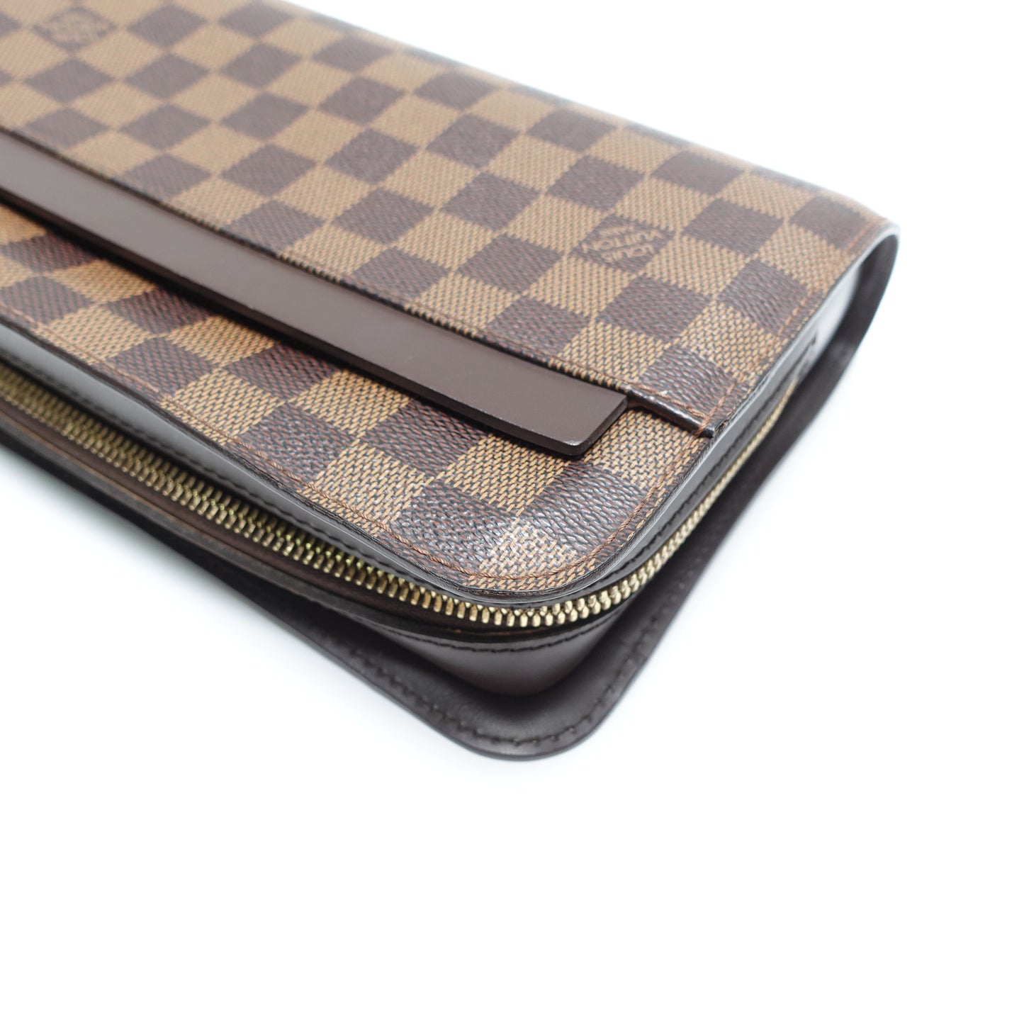 Pre-Owned Louis Vuitton Saint Louis Brown Damier Ebene Clutch T10446742