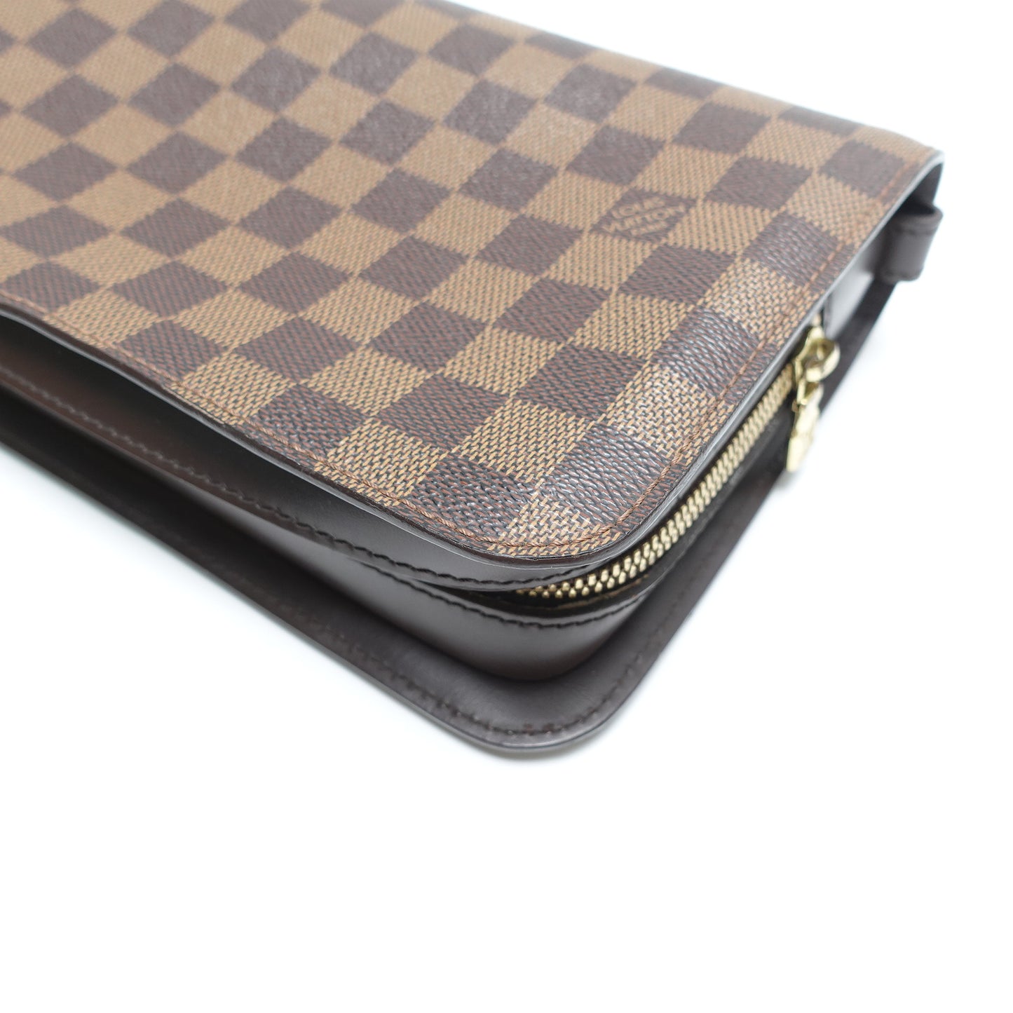 Pre-Owned Louis Vuitton Saint Louis Brown Damier Ebene Clutch T10446742