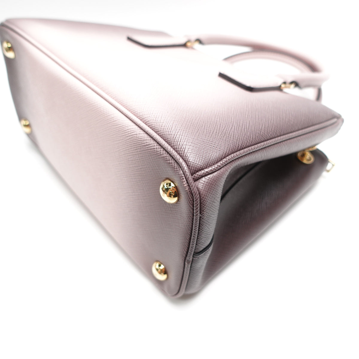 Pre-Owned Prada Galleria Small Pink&Black Saffiano Shoulder Bag T10447943