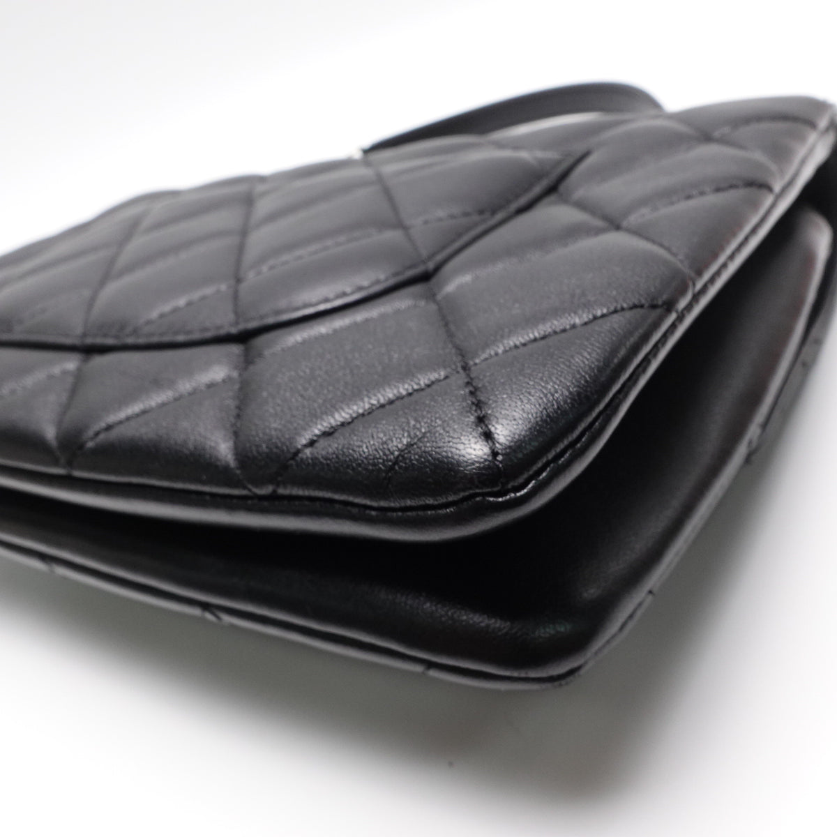 Pre-Owned Chanel Trendy CC Black Lambskin Leather Shoulder Bag T10447542
