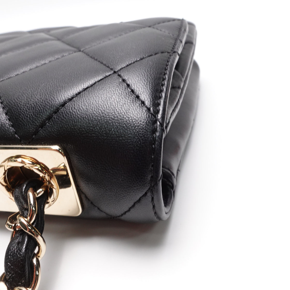 Pre-Owned Chanel Trendy CC Black Lambskin Leather Shoulder Bag T10447542
