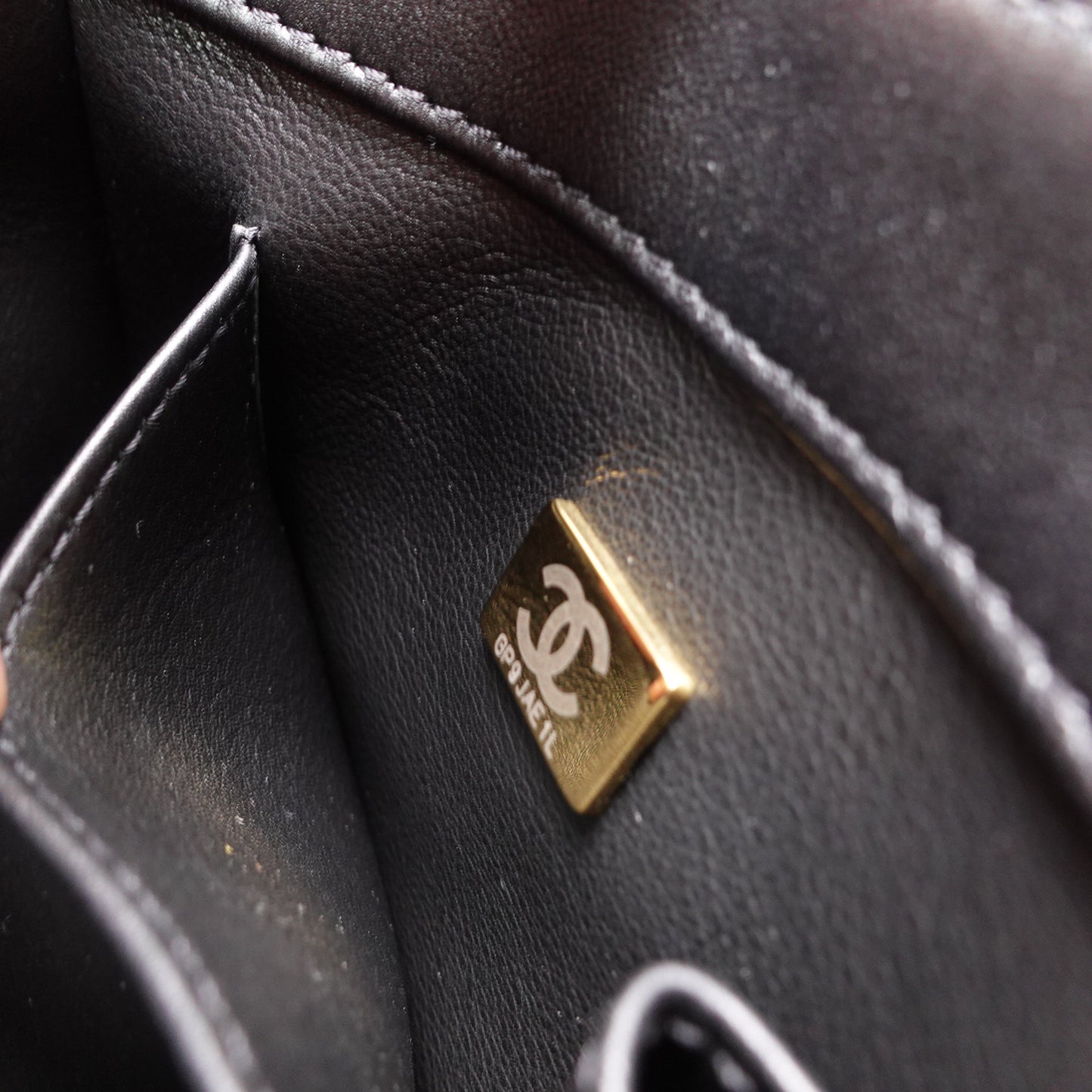 Pre-Owned Chanel Trendy CC Black Lambskin Leather Shoulder Bag T10447542
