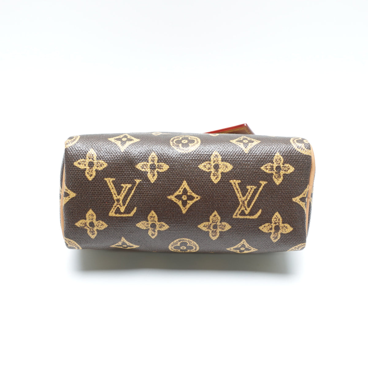 Pre-Owned Louis Vuitton Speedy Nano Brown Canvas Shoulder Bag T10446985