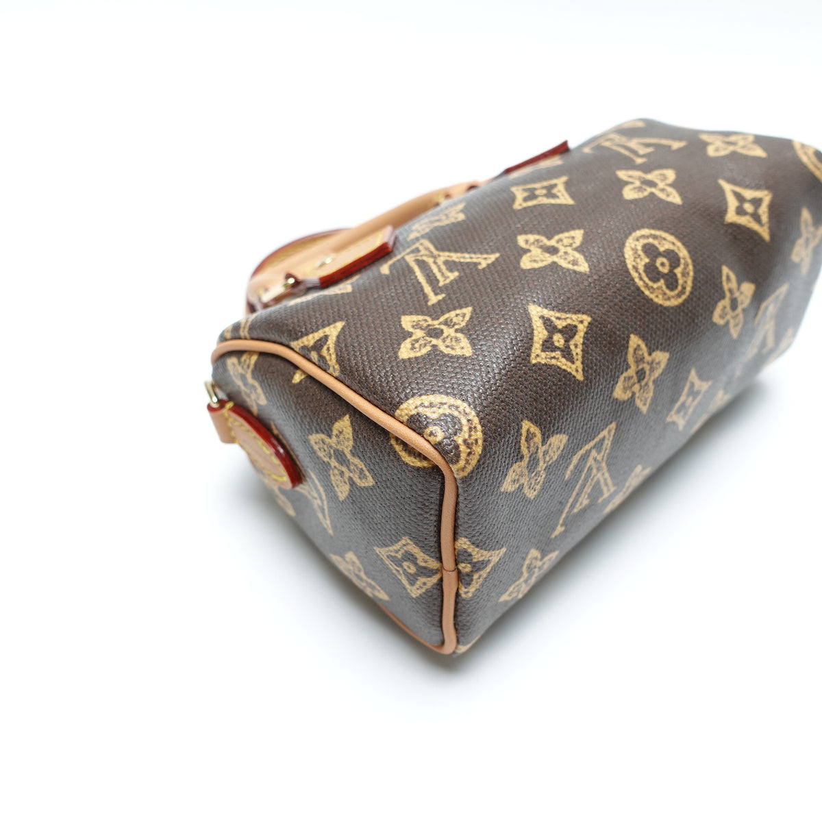 Pre-Owned Louis Vuitton Speedy Nano Brown Canvas Shoulder Bag T10446985