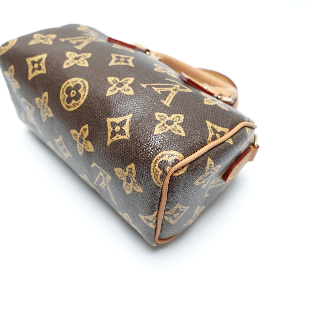 Pre-Owned Louis Vuitton Speedy Nano Brown Canvas Shoulder Bag T10446985