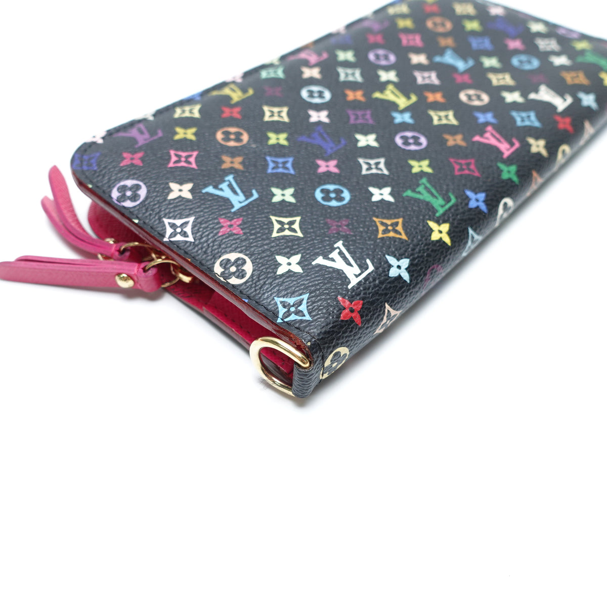 Pre-Owned Louis Vuitton Insolite Black Multicolor Canvas Coated Canvas Wallet T10448944