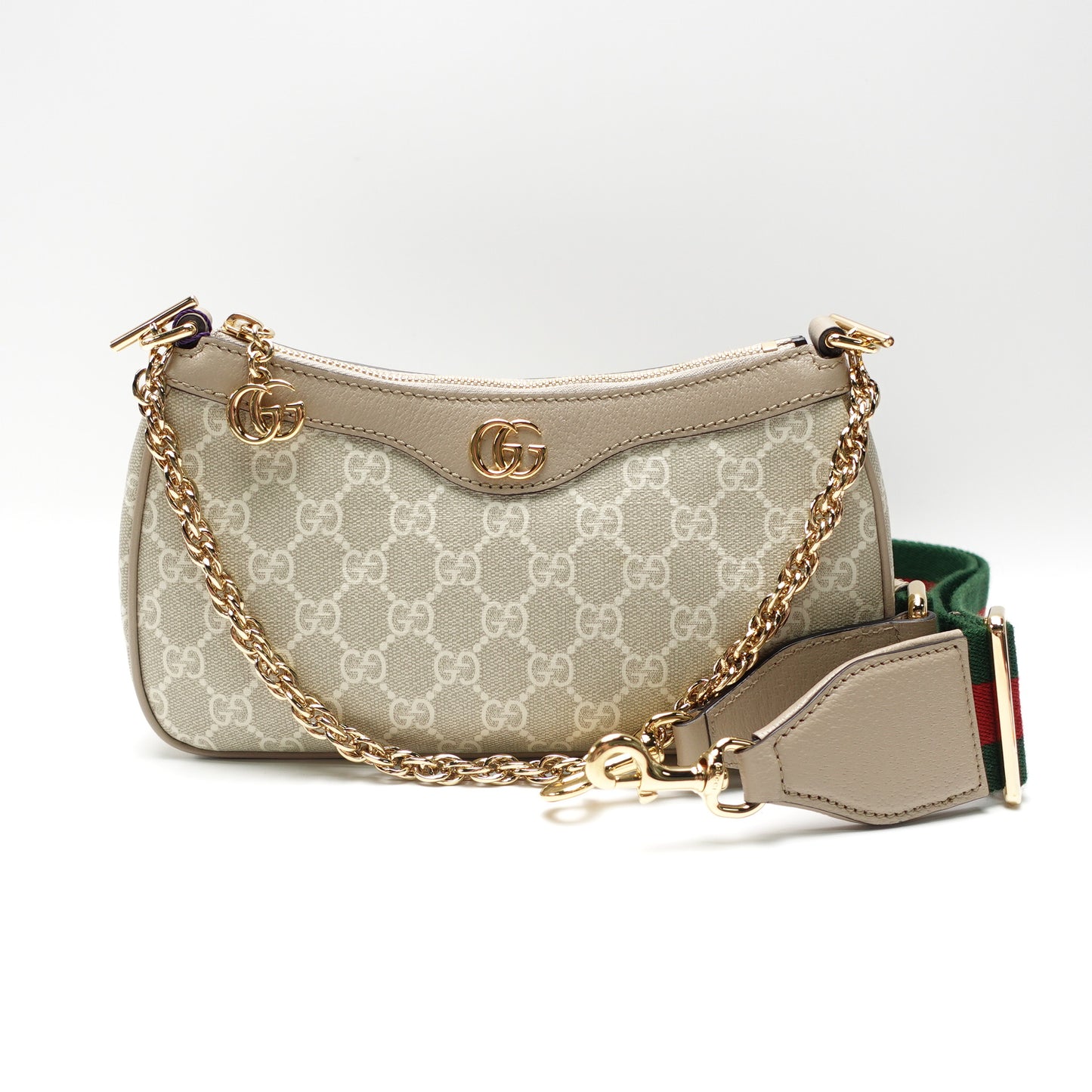 Pre-Owned Gucci Ophidia Beige GG Coated Canvas Shoulder Bag T10448916