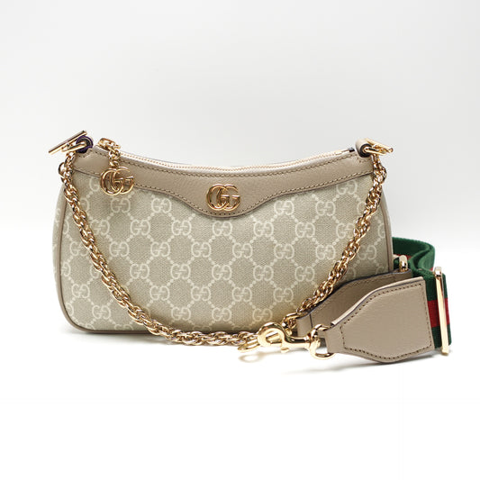 Pre-Owned Gucci Ophidia Beige GG Coated Canvas Shoulder Bag T10448916
