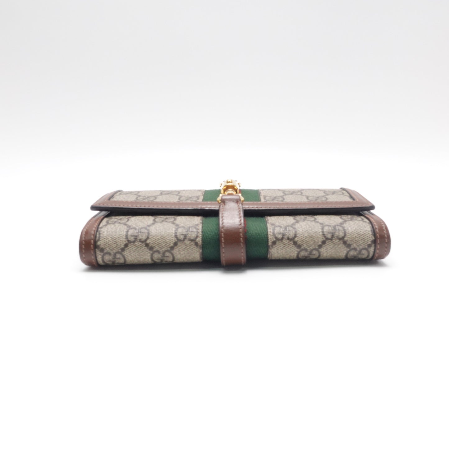 Gucci Jackie 1961 WOC Brown GG Coated Canvas Shoulder Bag T10448502