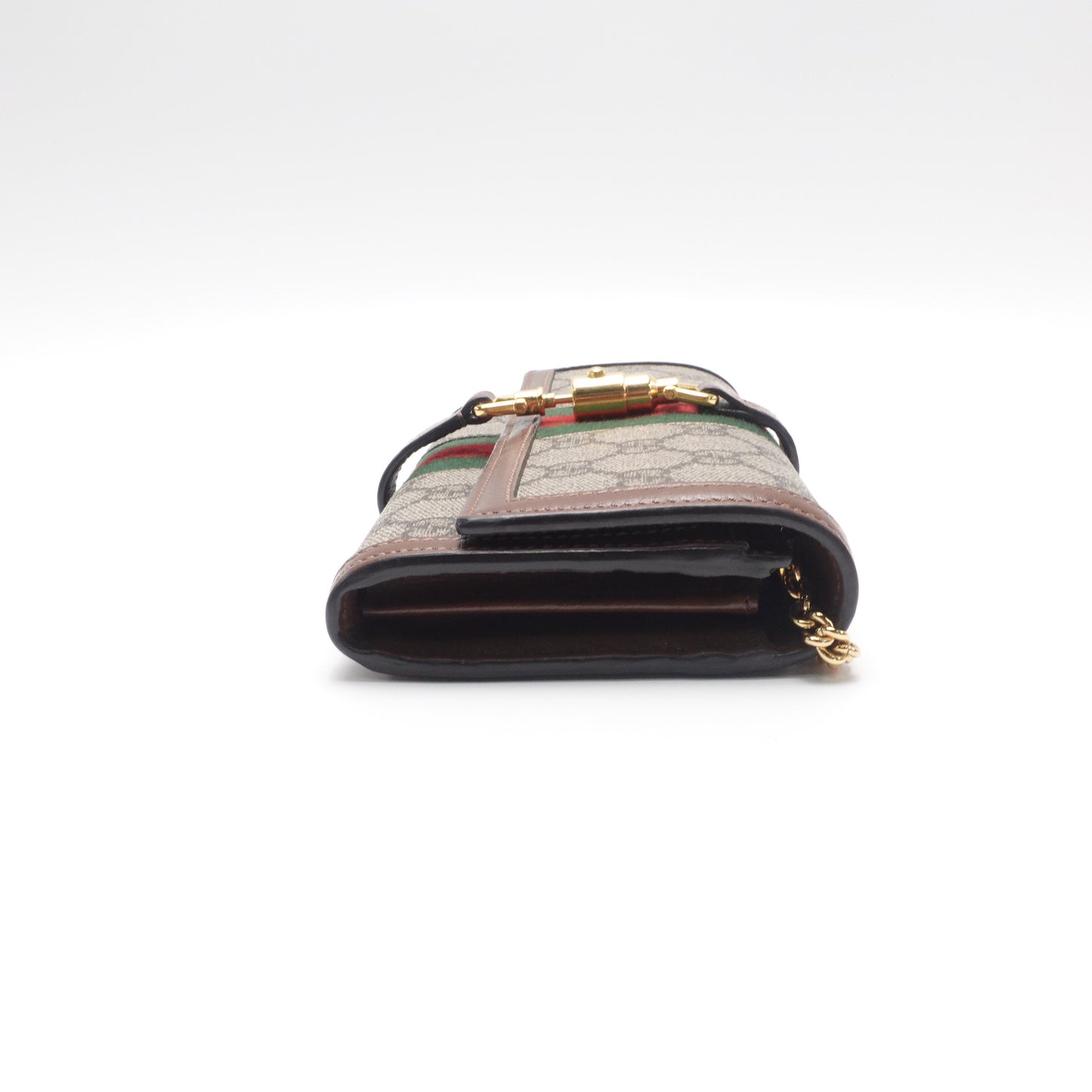 Gucci Jackie 1961 WOC Brown GG Coated Canvas Shoulder Bag T10448502