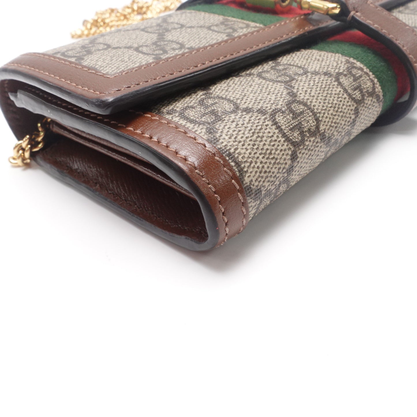 Gucci Jackie 1961 WOC Brown GG Coated Canvas Shoulder Bag T10448502