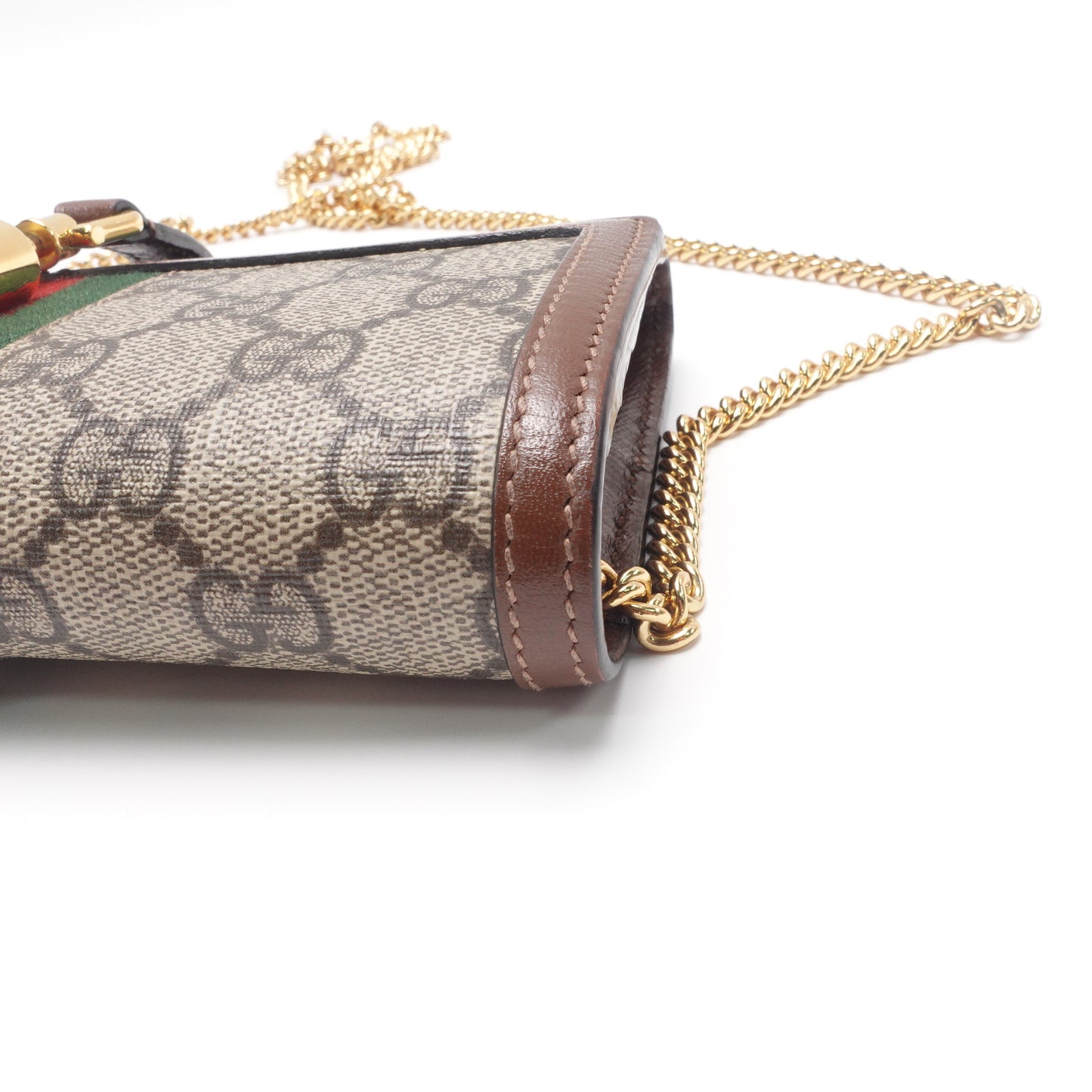 Gucci Jackie 1961 WOC Brown GG Coated Canvas Shoulder Bag T10448502