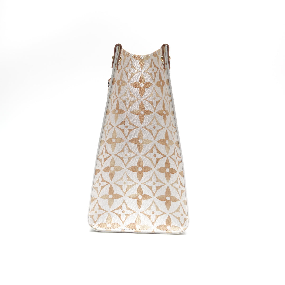 Pre-Owned Louis Vuitton Onthego MM By The Pool White Canvas Tote Bag T10451813