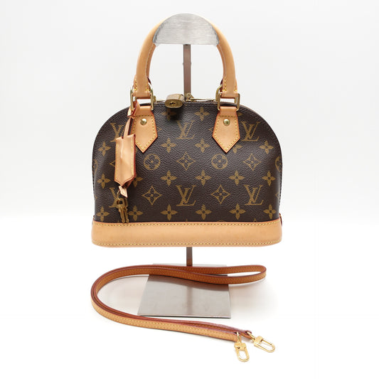 Pre-Owned Louis Vuitton Alma BB Brown Monogram Canvas Shoulder Bag T10452243