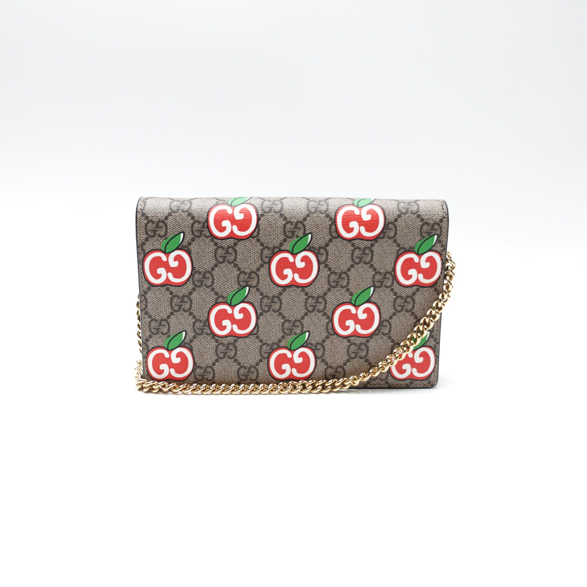 Pre-Owned Gucci WOC Brown GG Coated Canvas Shoulder Bag T10452773