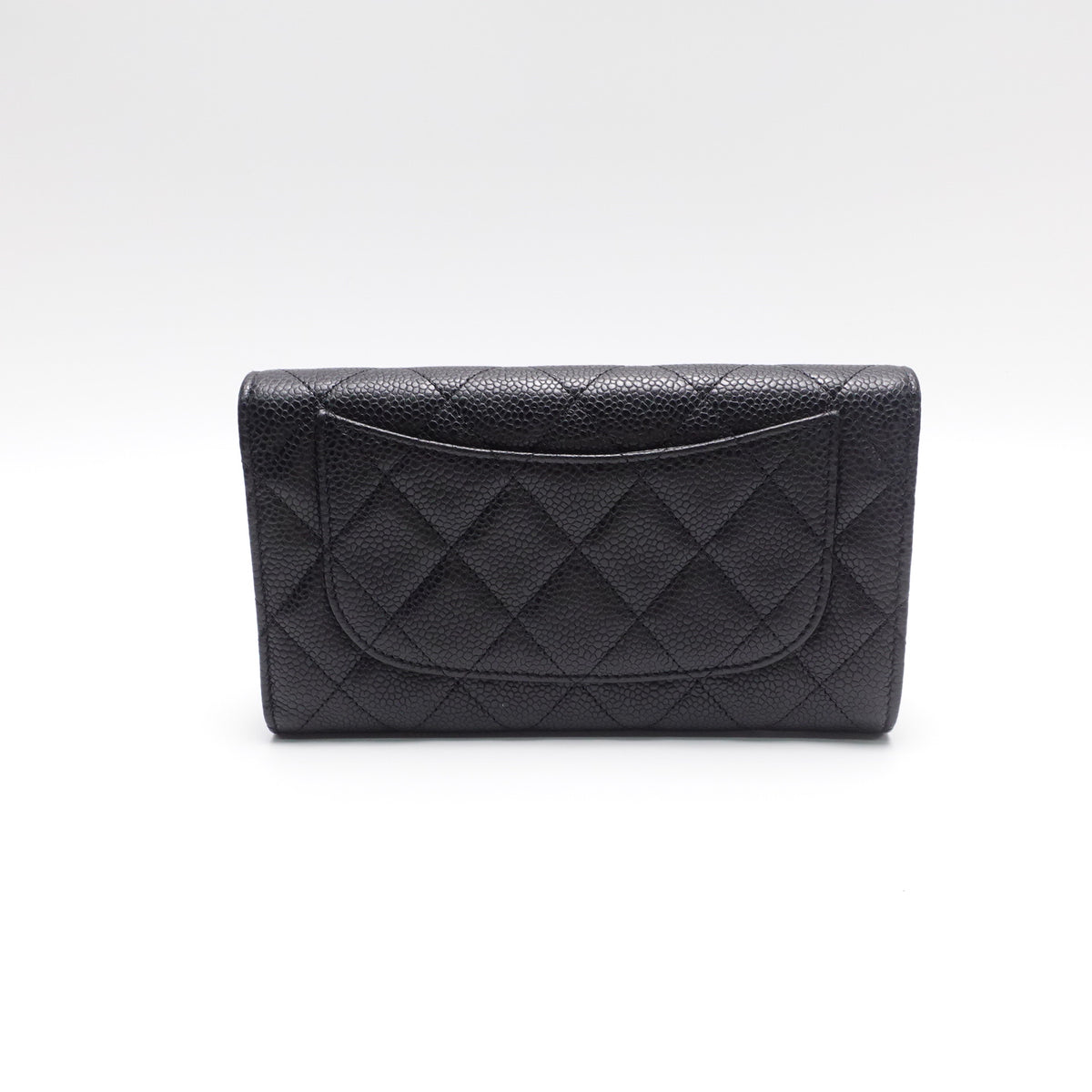 Pre-Owned Chanel Black Caviar Wallet T10452851