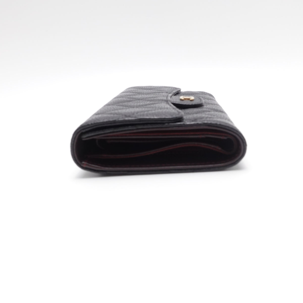 Pre-Owned Chanel Black Caviar Wallet T10452851