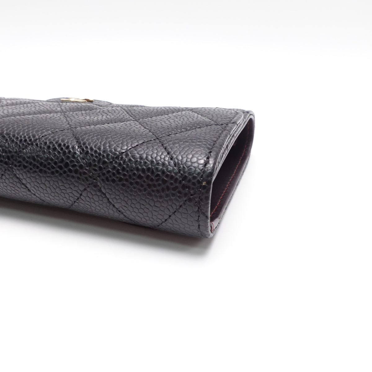 Pre-Owned Chanel Black Caviar Wallet T10452851