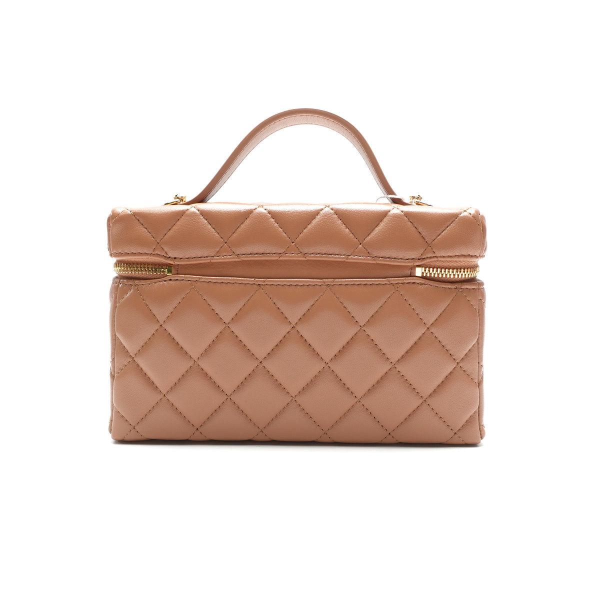 Pre-Owned Chanel Brown Lambskin Leather Shoulder Bag T10453047