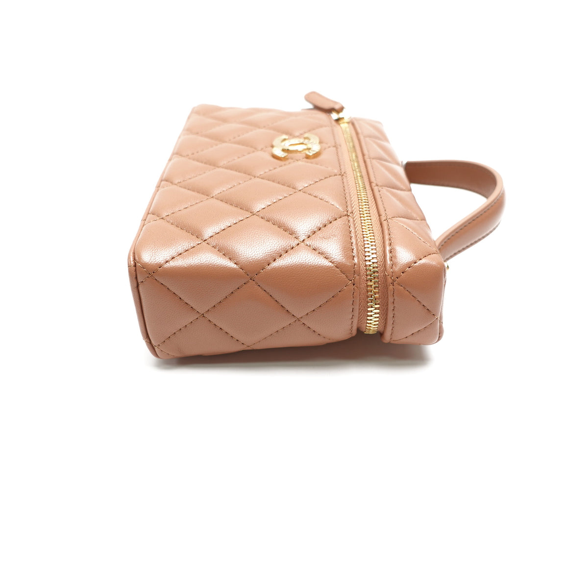 Pre-Owned Chanel Brown Lambskin Leather Shoulder Bag T10453047