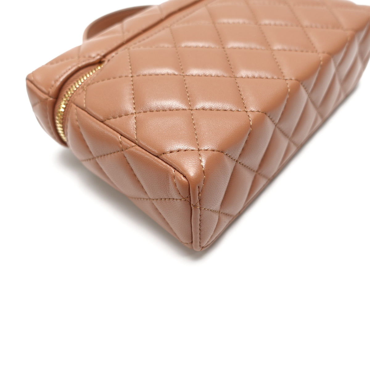 Pre-Owned Chanel Brown Lambskin Leather Shoulder Bag T10453047