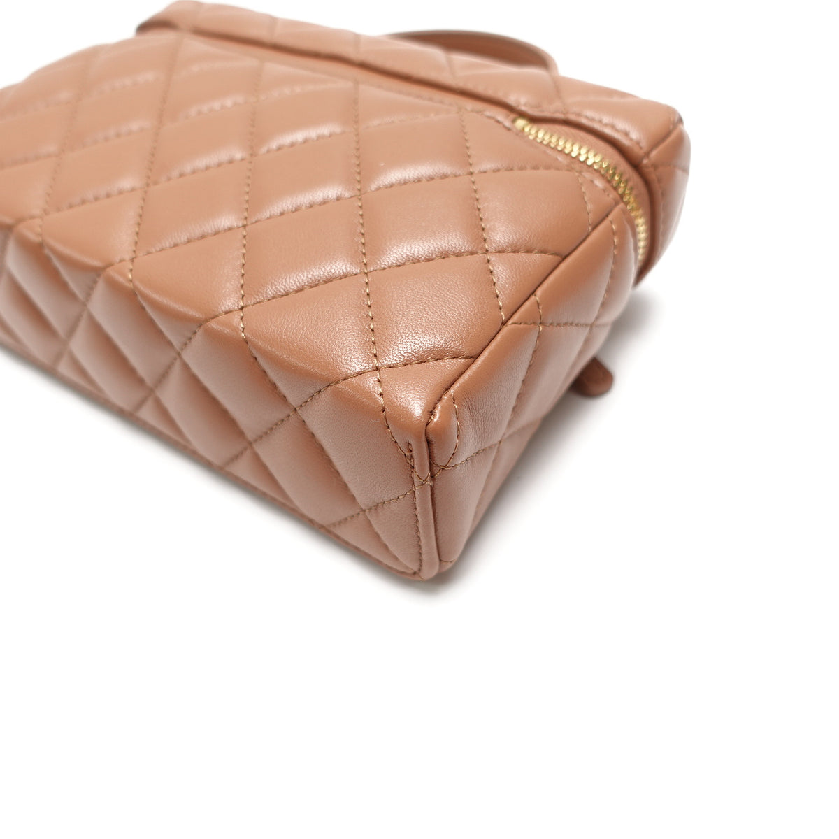 Pre-Owned Chanel Brown Lambskin Leather Shoulder Bag T10453047