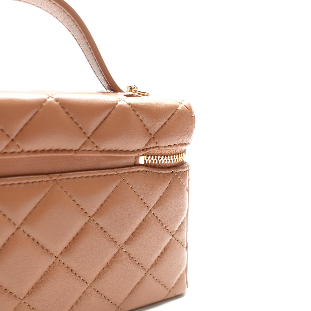 Pre-Owned Chanel Brown Lambskin Leather Shoulder Bag T10453047
