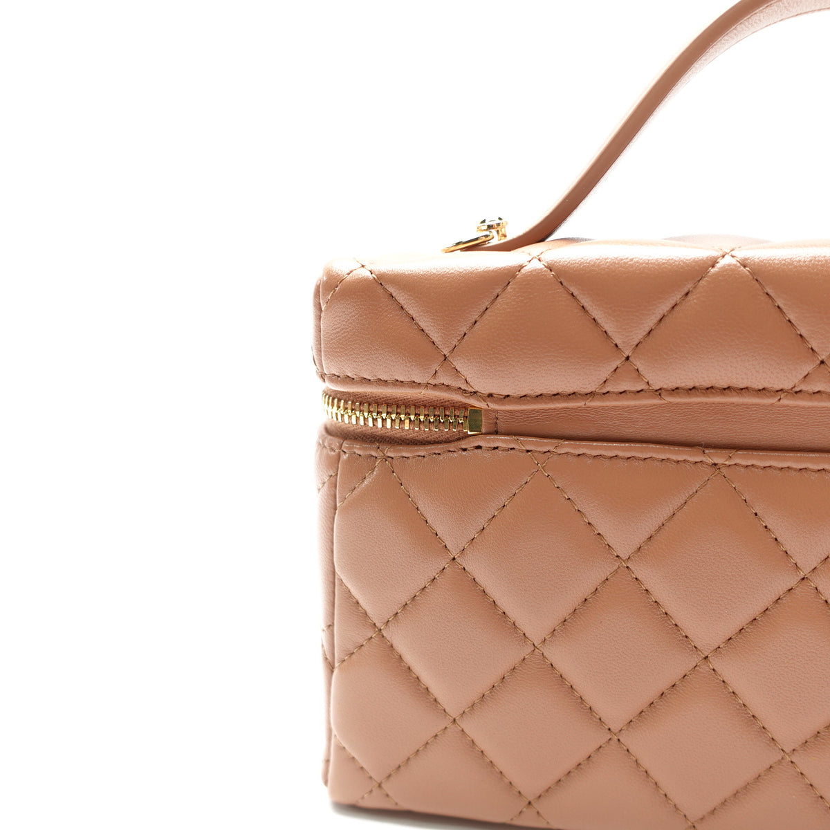 Pre-Owned Chanel Brown Lambskin Leather Shoulder Bag T10453047