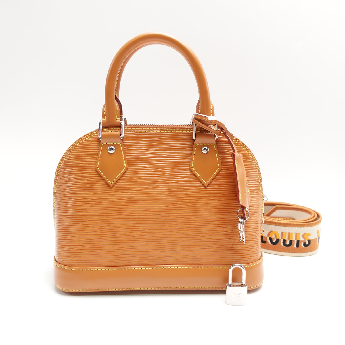 Pre-Owned Louis Vuitton Alma BB Orange Epi Leather Shoulder Bag T10458386