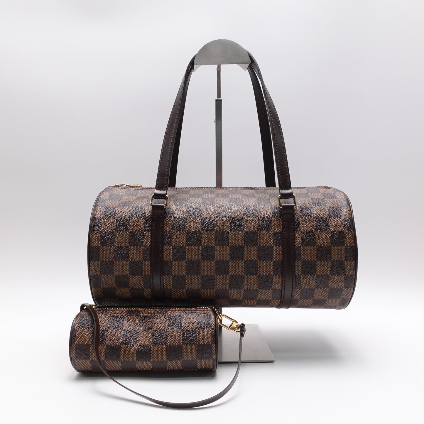 Pre-Owned Louis Vuitton Papillon Brown Damier Ebene Canvas Tote Bag T10457765