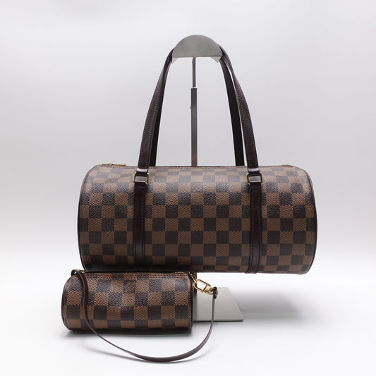 Pre-Owned Louis Vuitton Papillon Brown Damier Ebene Canvas Tote Bag T10457765