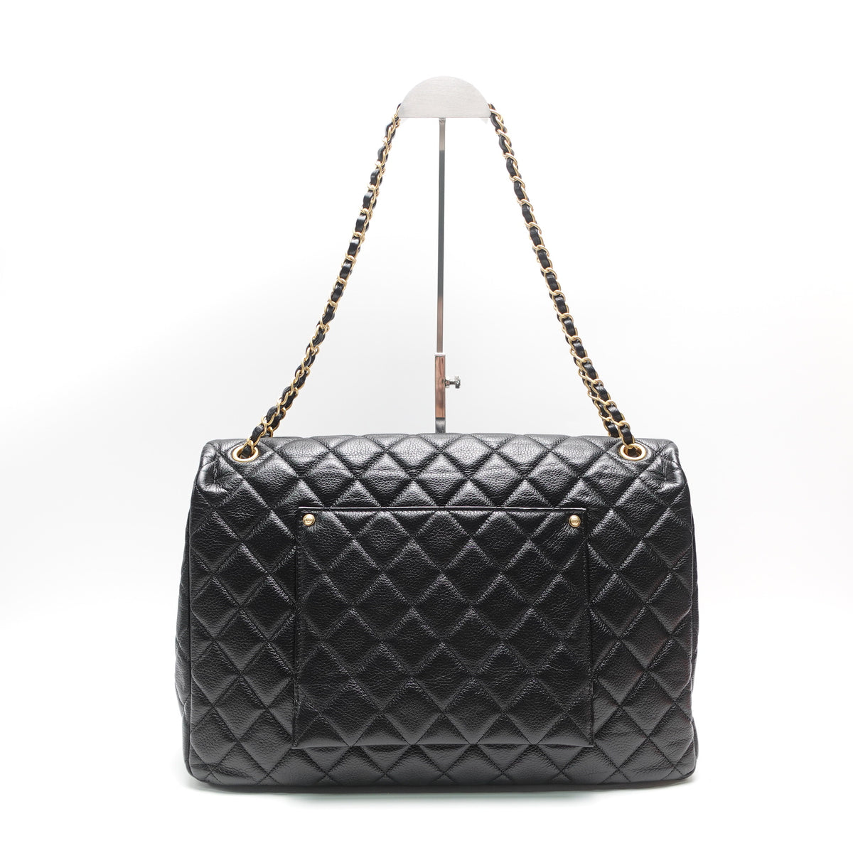 Pre-Owned Chanel Classic Flap Black Calfskin Leather Shoulder Bag T10458439