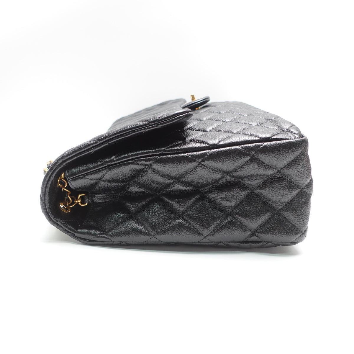 Pre-Owned Chanel Classic Flap Black Calfskin Leather Shoulder Bag T10458439
