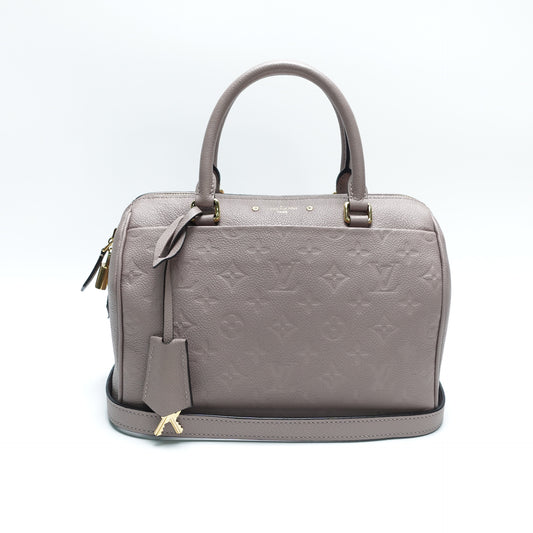 Louis Vuitton Speedy 25 Bandouliere Dusty Mauve Leather Shoulder Bag T10458874