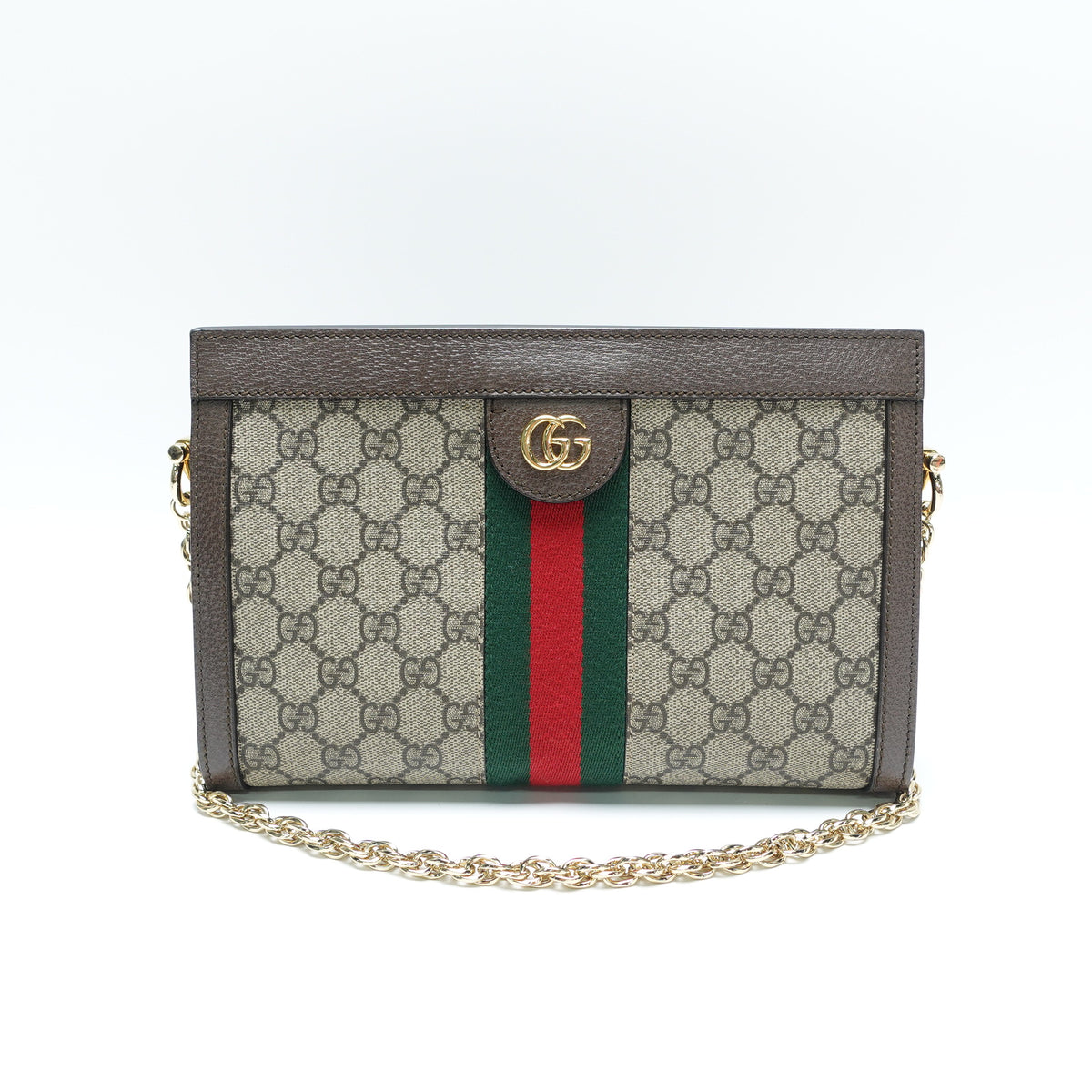 Pre-Owned Gucci Ophidia Beige Canvas Shoulder Bag T10460342