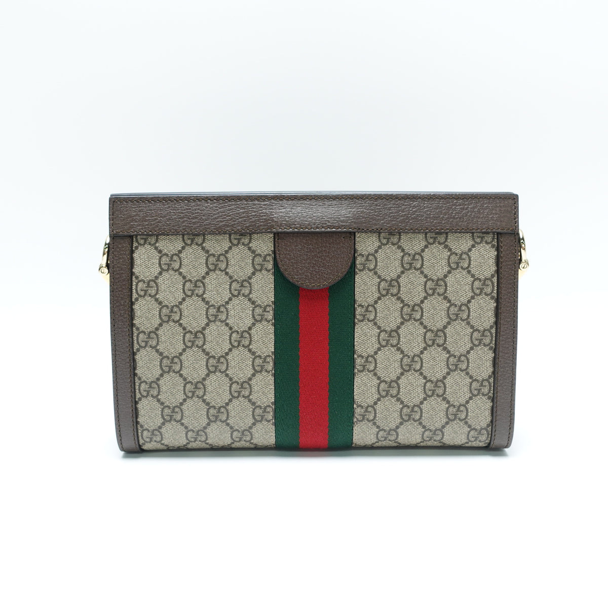 Pre-Owned Gucci Ophidia Beige Canvas Shoulder Bag T10460342