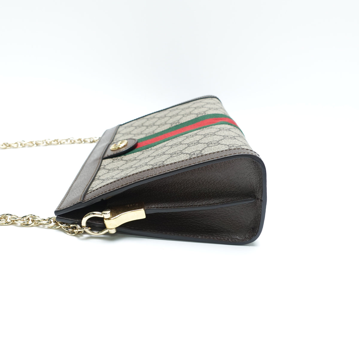 Pre-Owned Gucci Ophidia Beige Canvas Shoulder Bag T10460342