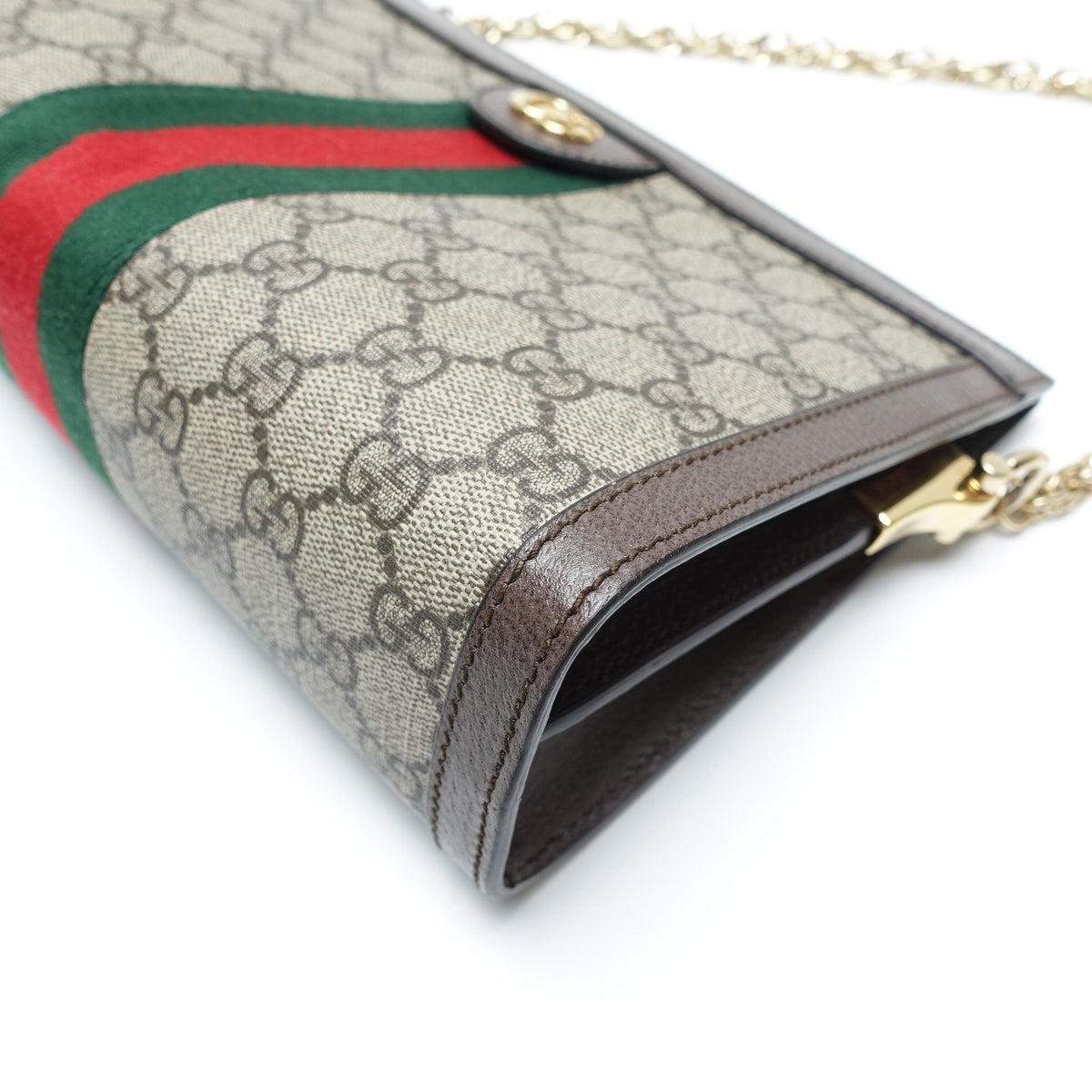 Pre-Owned Gucci Ophidia Beige Canvas Shoulder Bag T10460342