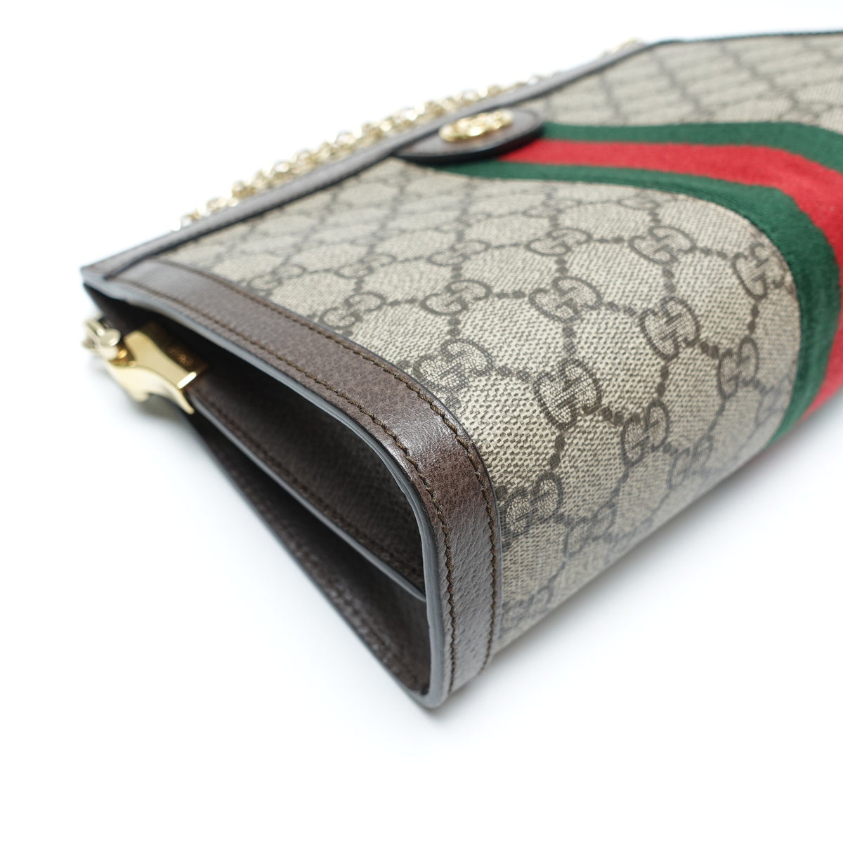 Pre-Owned Gucci Ophidia Beige Canvas Shoulder Bag T10460342