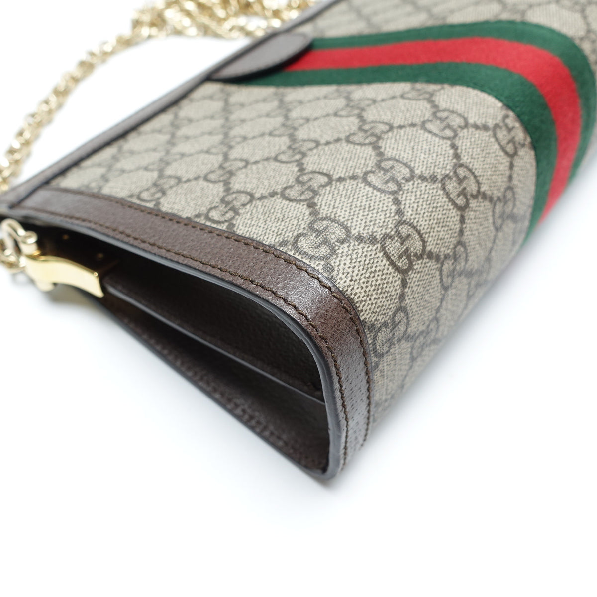 Pre-Owned Gucci Ophidia Beige Canvas Shoulder Bag T10460342