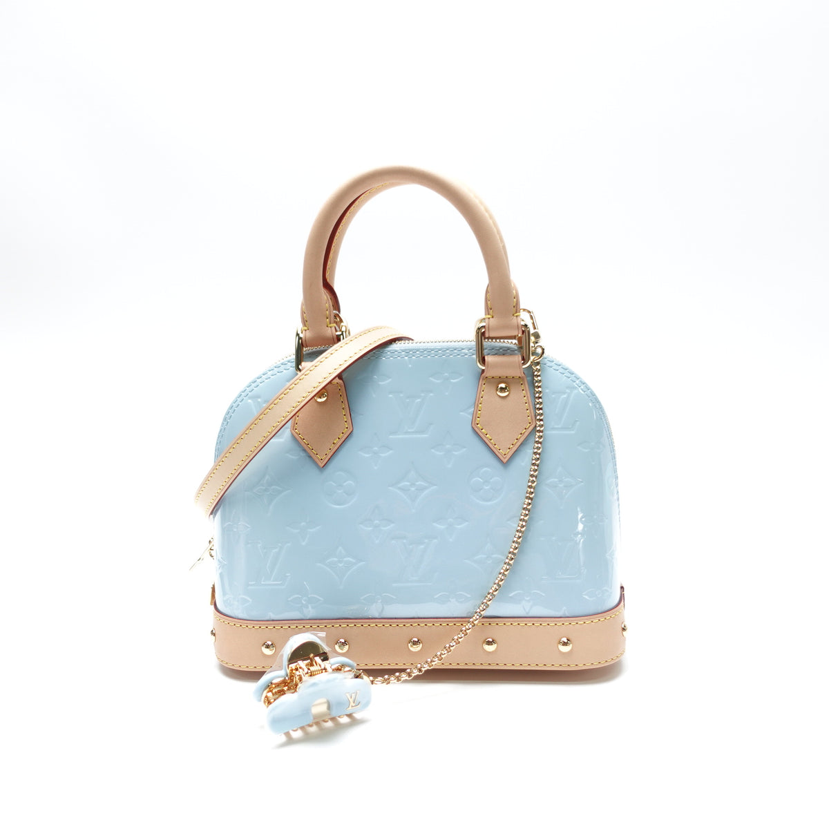 Pre-Owned Louis Vuitton Alma BB  Blue Vernis Shoulder Bag T10461974