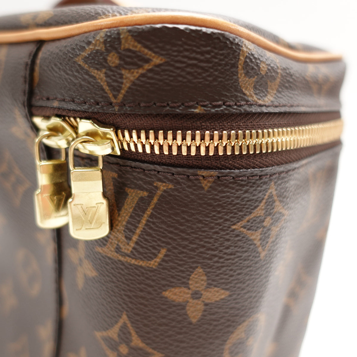 Pre-Owned Louis Vuitton Nice BB Brown Monogram Canvas Tote Bag T10462169