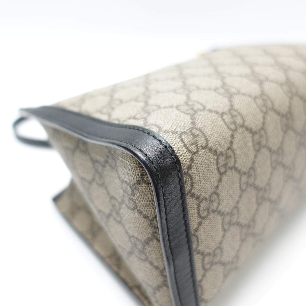 Pre-Owned Gucci Padlock Black&Beige Canvas Shoulder Bag T10460383