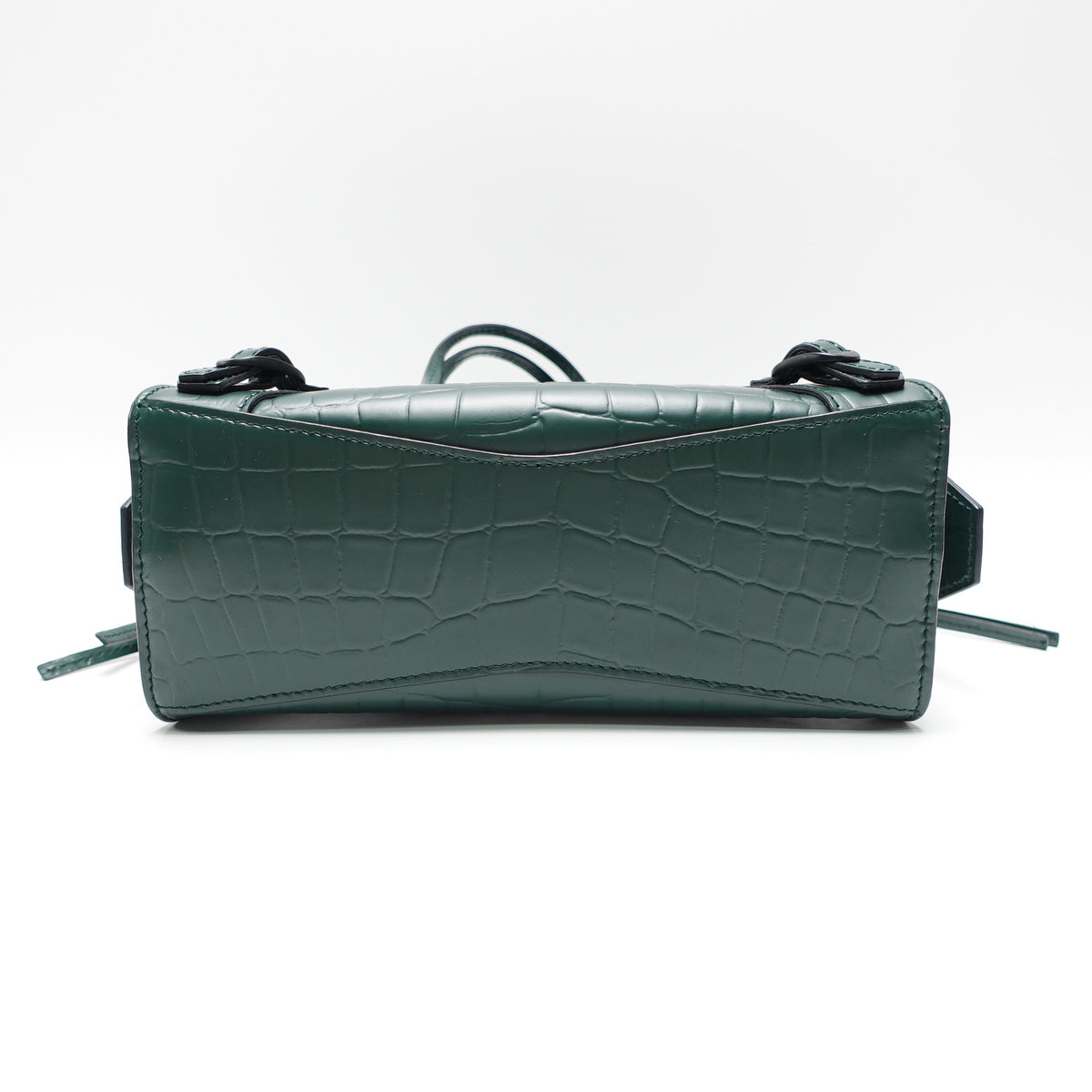 Pre-Owned Balengiaga Neo Classic Green Calfskin Leather Shoulder Bag T10461624