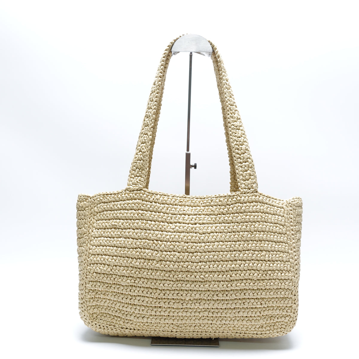 Pre-Owned  Valentino Viva Superstar Yellow Raffia Shoulder Bag T10462699